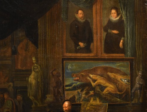 Louis XIV -  The Artist&#039;s Studio, Flanders 18th century