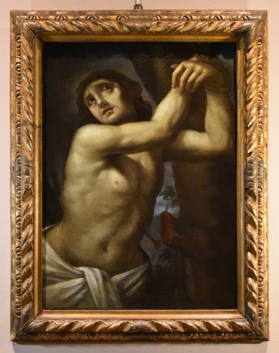 Saint Sebastian, Early 17th-century Lombard painter  - Paintings & Drawings Style Louis XIII