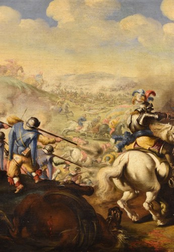 Bataille entre les cavaleries chrétienne et turque - Louis XIV