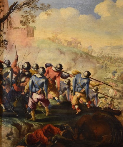 Louis XIV - Bataille entre les cavaleries chrétienne et turque