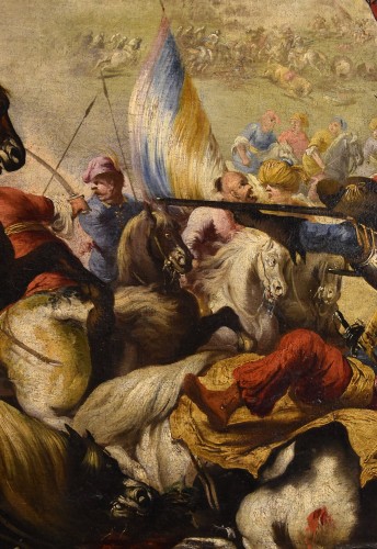 Antiquités - Bataille entre les cavaleries chrétienne et turque