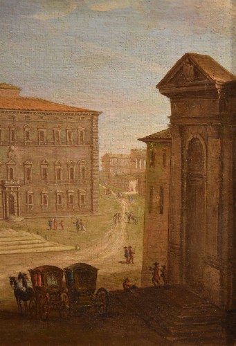 View Of Rome With St. John Lateran, Italian school of the 18th century - Louis XV