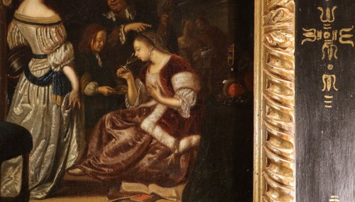 Elegant Company In An Interior, Workshop of Frans Van Mieris (1635 - 1681) - Louis XIV