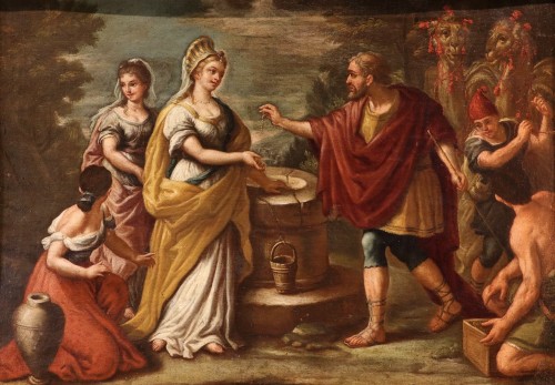 Rebecca au puits - École italienne du 17e siècle