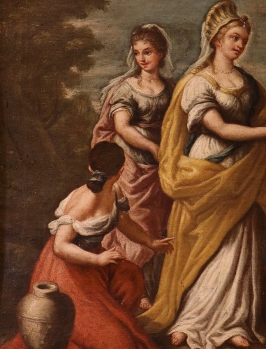 Tableaux et dessins Tableaux XVIIe siècle - Rebecca au puits - École italienne du 17e siècle