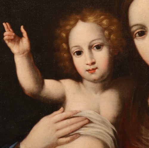 Louis XIII - Madone à l'Enfant, Atelier d'Alessandro Allori (1535 - 1607)