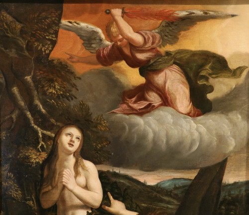 Adam et Ève chassés du jardin d'Eden, atelier d'Abraham Bloemaert (1564 - 1651) - Antichità Castelbarco