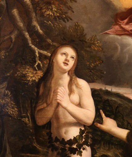 Louis XIII - Adam et Ève chassés du jardin d'Eden, atelier d'Abraham Bloemaert (1564 - 1651)