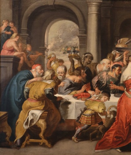 Tableaux et dessins Tableaux XVIIe siècle - Le banquet d'Hérode, atelier de Peter Paul Rubens (1577- 1640) 