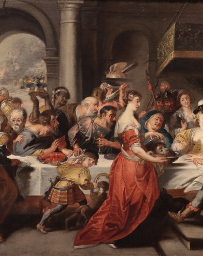 Le banquet d'Hérode, atelier de Peter Paul Rubens (1577- 1640)  - Antichità Castelbarco