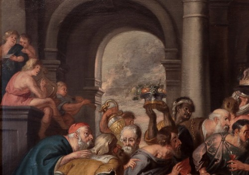 XVIIe siècle - Le banquet d'Hérode, atelier de Peter Paul Rubens (1577- 1640) 