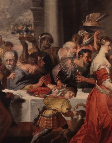 Antiquités - Le banquet d'Hérode, atelier de Peter Paul Rubens (1577- 1640) 