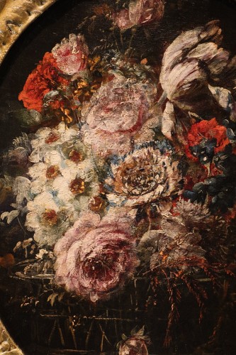 Paire de natures mortes de fleurs, atelier de Margherita Caffi (1647 – 1710) - Louis XIV