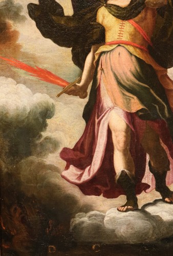 Saint Michael The Archangel, Italian school of the 17th century - Louis XIII