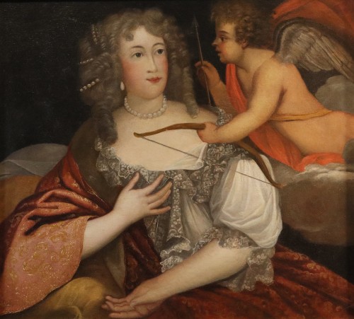 Portrait d'Athénaïs de Rochechouart de Montespan - Tableaux et dessins Style Louis XIV