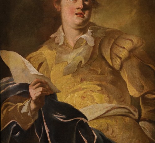 Claude Vignon (1593 – 1670), Portrait Of A Singer In A Double - 