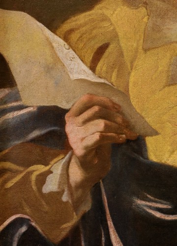 Antiquités - Claude Vignon (1593 – 1670), Portrait Of A Singer In A Double