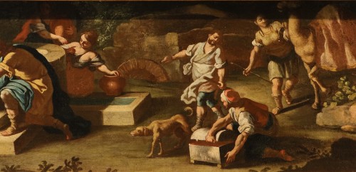 Antiquités - Rebecca At The Well, Workshop of Francesco De de Mura (1696 - 1782) 