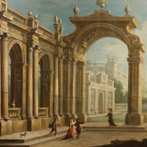 Architectural Capriccio, Pier Francesco Garola (1638 - 1716) - 