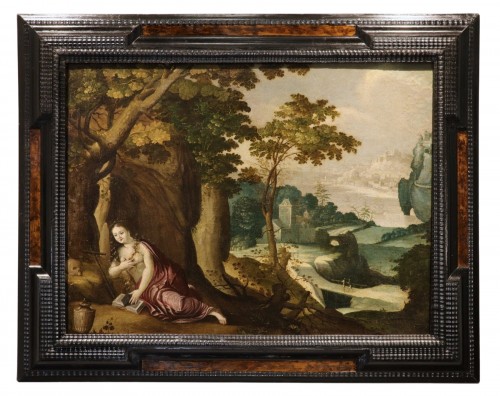 Fantastic Landscape With Mary Magdalene, Paul Bril (antwerp, 1554 – 1626)