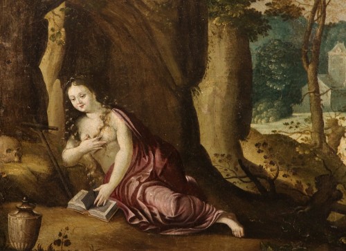 Paintings & Drawings  - Fantastic Landscape With Mary Magdalene, Paul Bril (antwerp, 1554 – 1626)