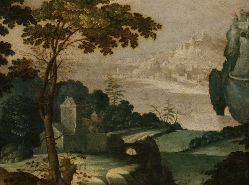 17th century - Fantastic Landscape With Mary Magdalene, Paul Bril (antwerp, 1554 – 1626)