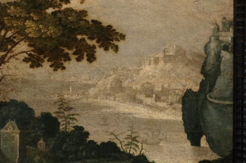 Fantastic Landscape With Mary Magdalene, Paul Bril (antwerp, 1554 – 1626) - Louis XIII