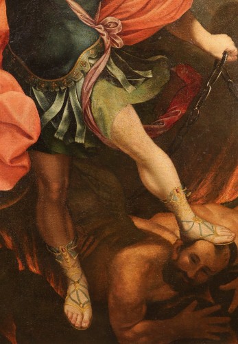 Saint Michel Archange, atelier de Guido Reni (1575 - 1642) - Antichità Castelbarco