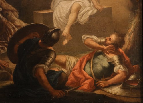 Louis XIV - L'Ange de la Résurrection apparaît aux soldats, école italienne du 17e siècle