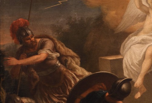 Antiquités - L'Ange de la Résurrection apparaît aux soldats, école italienne du 17e siècle