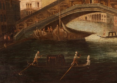 Antiquités - Venise et le pont du Rialto, atelier de Gabriele Bella (1730 - 1799)