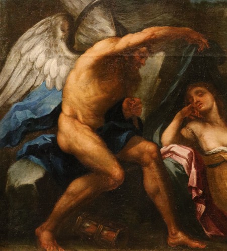 Paintings & Drawings  - Luigi Garzi (1638 - 1721), Allegory Of Time Unveiling Truth