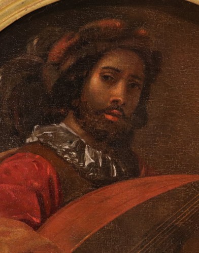 Le joueur de luth, France 17e siècle - Tableaux et dessins Style Louis XIII