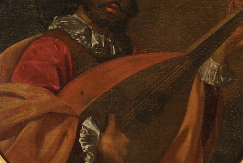 Antiquités - Le joueur de luth, France 17e siècle