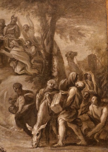 Paintings & Drawings  - Moses Bringing Water From The Rock, 17th-century Roman School