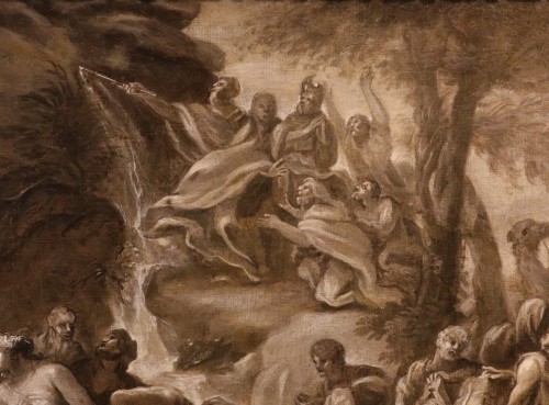 Louis XIV - Moses Bringing Water From The Rock, 17th-century Roman School