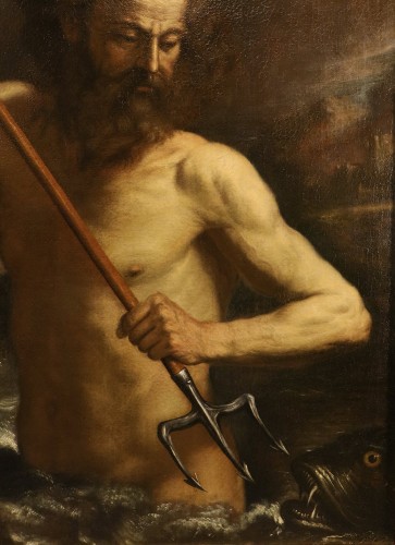 Louis XIII - Neptune On The Waves Of The Ocean, Workshop of Guercino (1591 – 1666)
