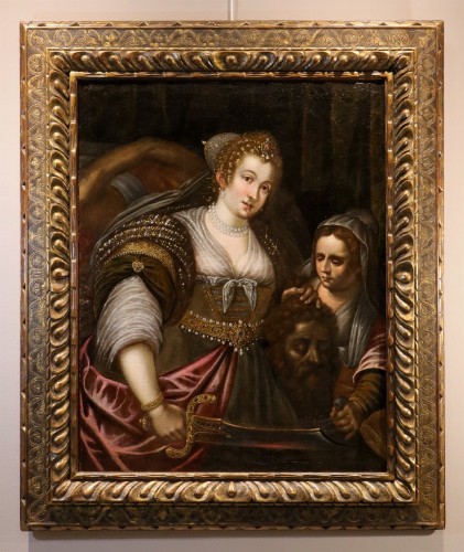 Victorious Judith, italian school of the 17th century - Paintings & Drawings Style Louis XIII