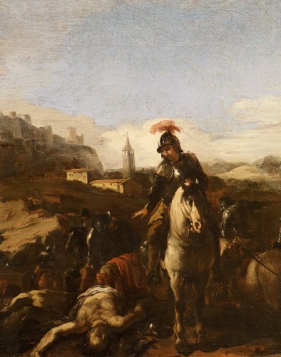 17th century - Battle Scene, Italian school of the 17th century