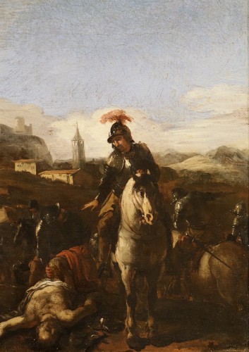 Battle Scene, Italian school of the 17th century - Louis XIII