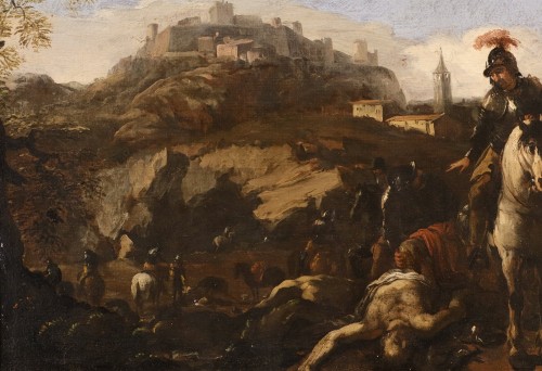 Antiquités - Battle Scene, Italian school of the 17th century
