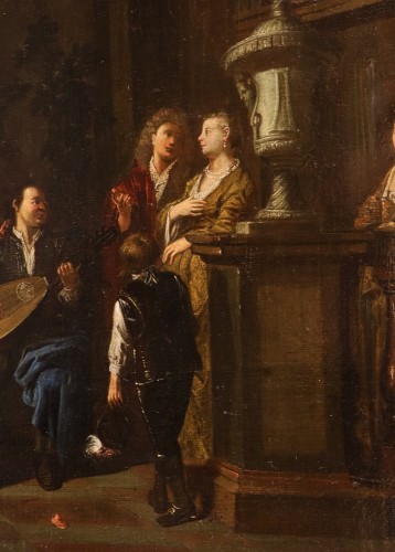 Antiquités - Banquet and 'Brawl By Pieter Angillis (1685–1734)