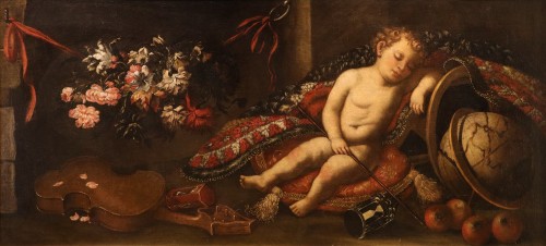 Vanitas, école italienne du 17e siècle