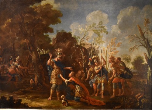 Alexander The Great Shows Mercy To The Persians, Francesco Fontebasso - Paintings & Drawings Style Louis XV