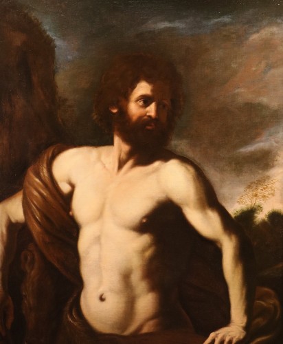 Hercule victorieux, Atelier de Giovanni Francesco Barbieri 'Le Guerchin' (1591-1666) - Antichità Castelbarco