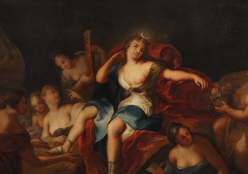 Tableaux et dessins Tableaux XVIIe siècle - Diane et ses nymphes, école française du 18e siècle