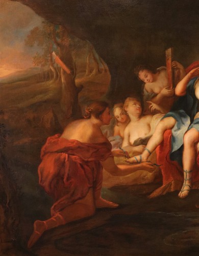 Antiquités - Diane et ses nymphes, école française du 18e siècle