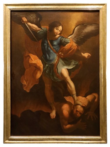 The Archangel Michael, Italian school of the 17th century Follower Of Guido Reni