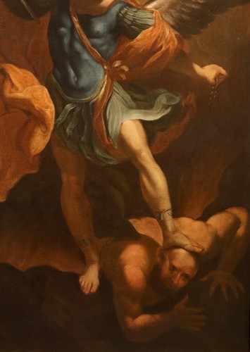 Paintings & Drawings  - The Archangel Michael, Italian school of the 17th century Follower Of Guido Reni