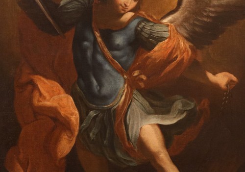 Louis XIV - The Archangel Michael, Italian school of the 17th century Follower Of Guido Reni